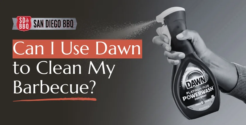 Can dawn dish soap clean barbecue grills for effective grease removal?